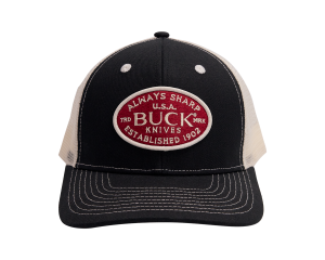 Black/Bone USA Felt Patch Hat