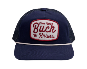 Navy Rounded Felt Patch Hat